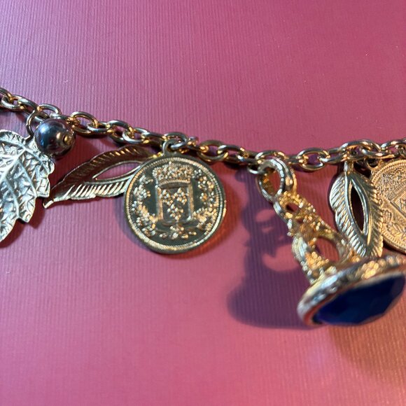 Vintage Bracelets Lot Coins Gypsy comes with Earrings & Heart Locket Mini - Picture 13 of 15